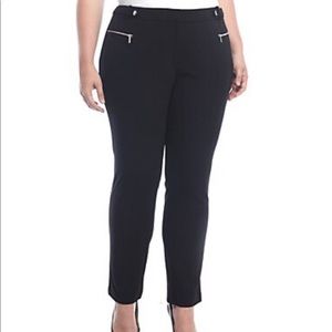 CALVIN KLEIN Plus Size Scuba Crepe Solid Pants